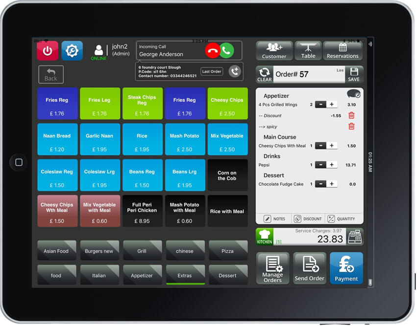 epos system for takeaway
